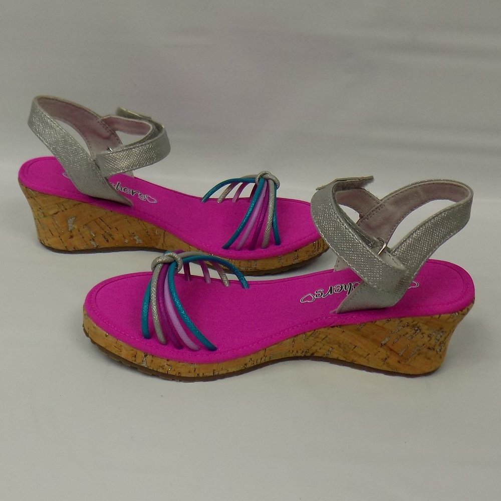 Skechers KIDS Tikis 86411L Silver/Multi Size 5 - Picture 5 of 12